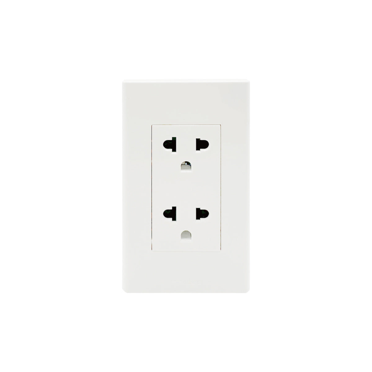 U7Z233A เต้ารับรวม 3 ขั้วมาตรฐานสหรัฐอเมริกา 2 แก๊ง หน่วยฟังก์ชัน (สีขาว/TH) 16A, L72