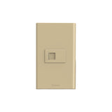 U7T101 เต้ารับโทรศัพท์ 1 พอร์ต หน่วยฟังก์ชัน (4 คอร์/สีขาว/TH) L24