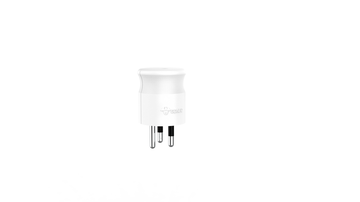 TH PiyT16S1 Candy Bag White ปลั๊กถอดได้ 3 ขั้ว (GONEO) E0