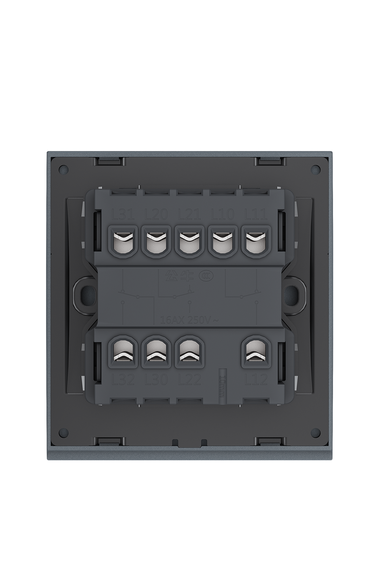 G67K312 สวิตช์สองทาง 3 แก๊ง